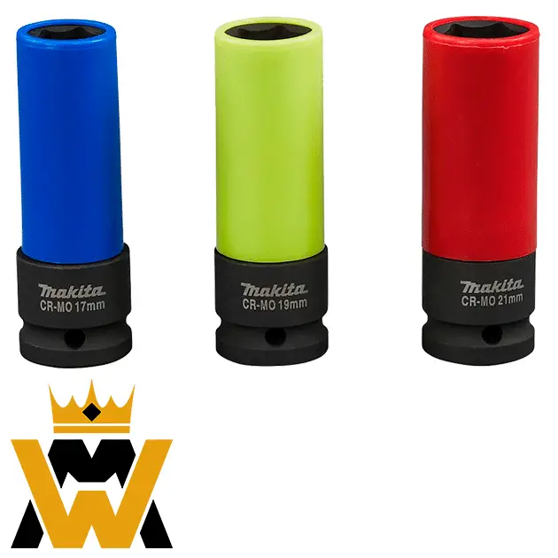 Juego de 3 tuercas de rueda profundas E-12354