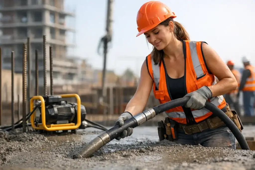 Guía de vibradores para concreto en obra